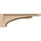 Ekena Millwork 3"W x 18"D x 6"H Thin Viola Rough Cedar Woodgrain TimberThane Corbel, Primed Tan CORUR03X18X06VIORCPR - alternate 6